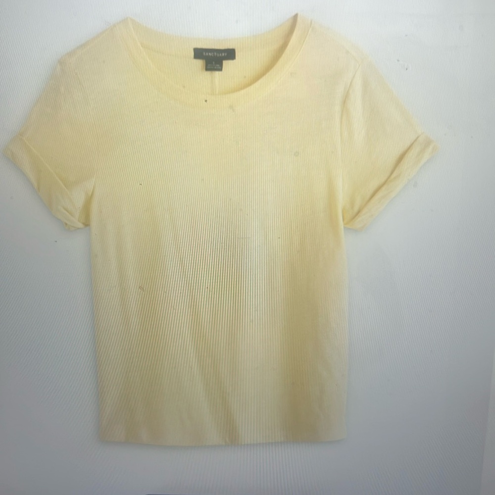 Sanctuary Women's Yellow Short Sleeve Tee